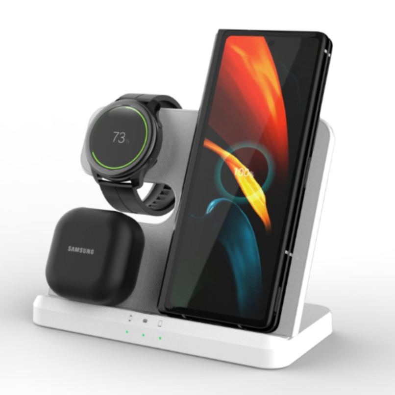 Smartwatch Ac - 3-in-1 Snelle Draadloze Oplaadstandaard voor Samsung