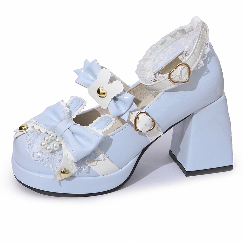 Leather Classic Strap - Dames Lolita Schoenen Klassieke Ronde Neus