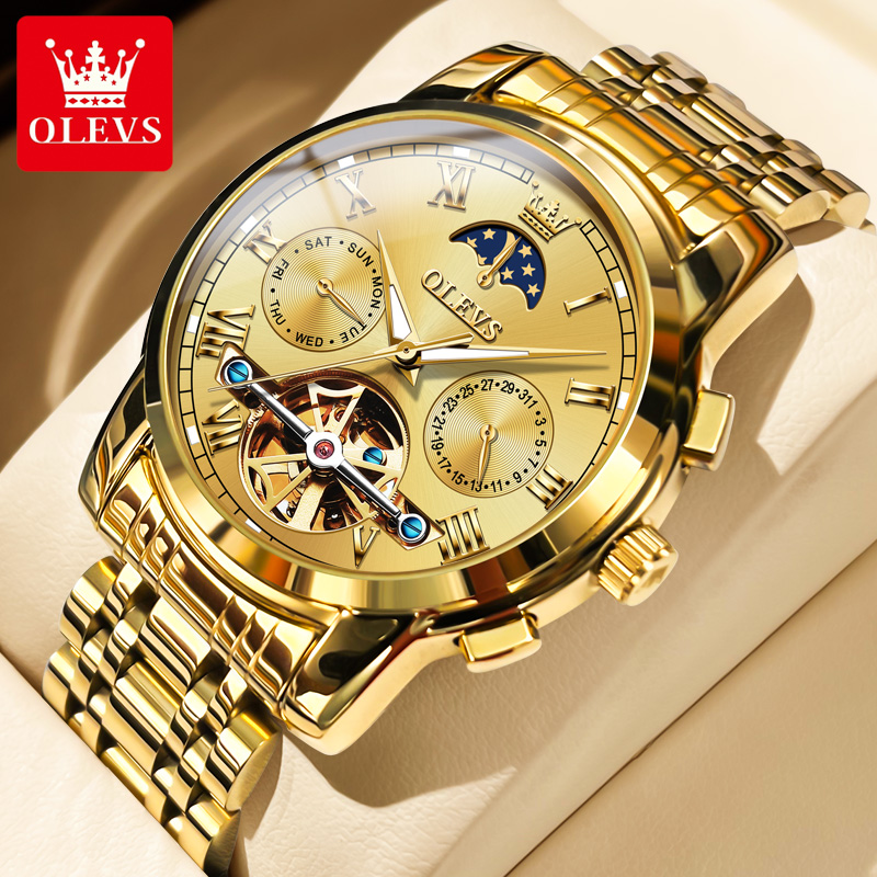 OLEVS 6617 Heren Klassiek Mech - Leather Classic Strap recensie en prijs