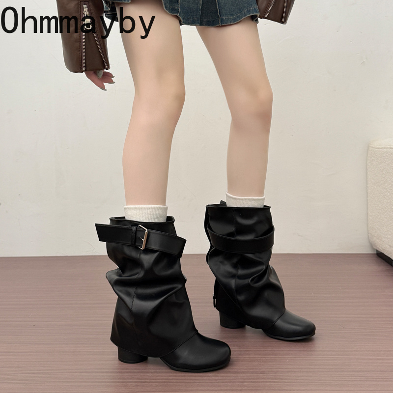 Nieuwe dames slouchy mid-calf  - Leather Classic Strap recensie en prijs