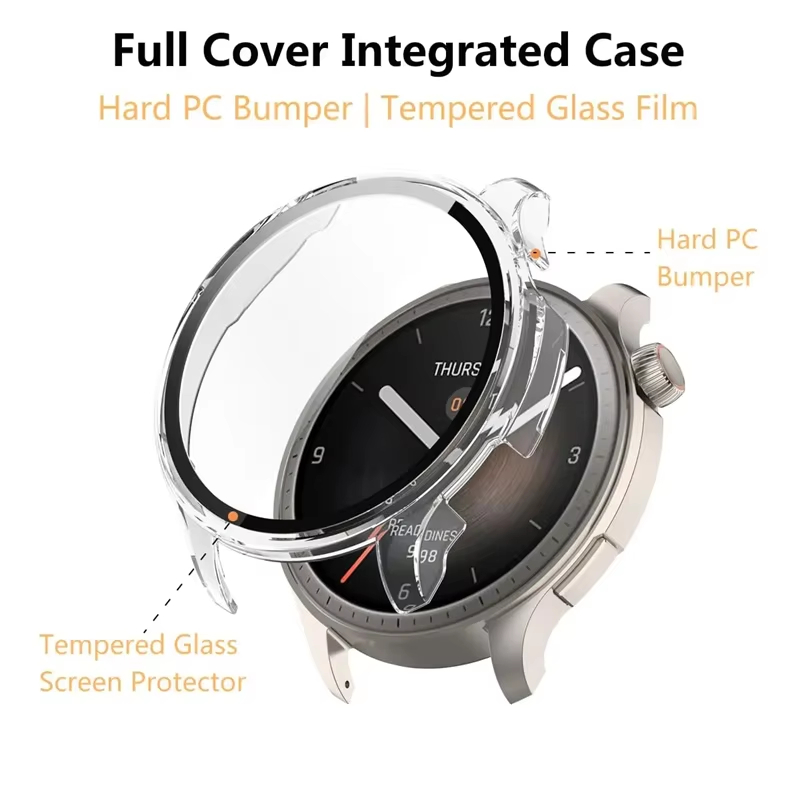 Gehard Glas Case Voor Amazfit  - Amazfit Smartwatch Accessories recensie en prijs