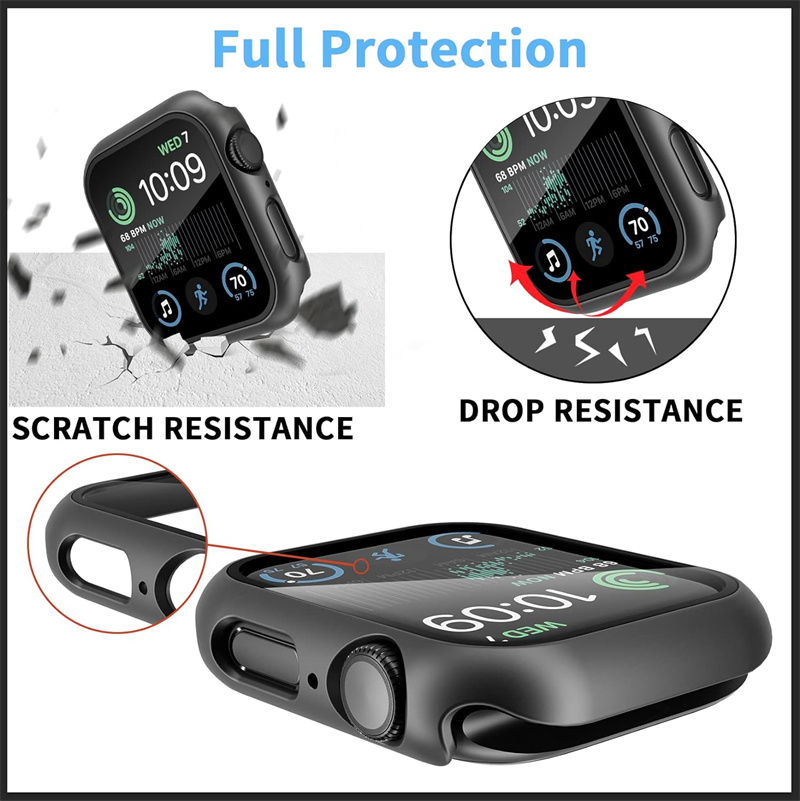 Gehard glas + cover voor Apple - Garmin Smartwatch Accessories recensie en prijs